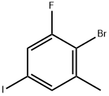 2-溴-1-氟-5-碘-3-甲苯 结构式