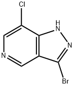 3-溴-7-氯-1H-吡唑并[4,3-C]吡啶 结构式