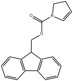 1H-Pyrrole-1-carboxylic acid, 2,3-dihydro-, 9H-fluoren-9-ylmethyl ester 结构式