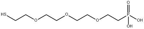 巯基-PEG3-磷酸 结构式