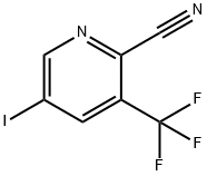 5-碘-3-(三氟甲基)吡啶甲腈 结构式