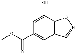 1,2-Benzisoxazole-5-carboxylic acid, 7-hydroxy-, methyl ester 结构式