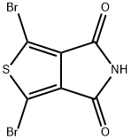 4H-Thieno[3,4-c]pyrrole-4,6(5H)-dione, 1,3-dibromo- 结构式