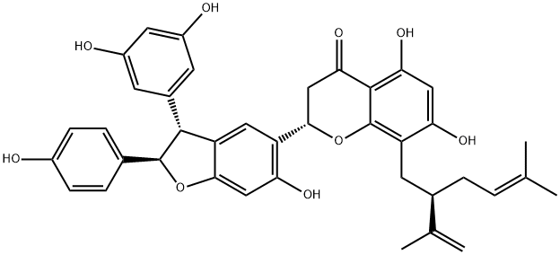 槐黄烷酮 I 结构式