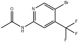 N-(5-BROMO-4-(TRIFLUOROMETHYL)PYRIDIN-2-YL)ACETAMIDE 结构式