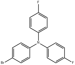 4-溴-N,N-双(4-氟苯基)苯胺 结构式