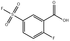2-氟-5-(氟磺酰基)苯甲酸 结构式