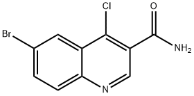 6-溴-4-氯喹啉-3-甲酰胺 结构式