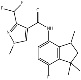 氟茚唑菌胺 结构式