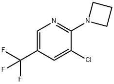 2-(氮杂环丁烷-1-基)-3-氯-5-(三氟甲基)吡啶 结构式
