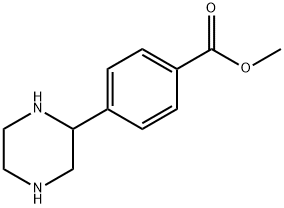 甲基 4-(哌嗪-2-基)苯酸盐 结构式