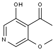 1-(3-羟基-5-甲氧基-4-吡啶基)乙酮 结构式