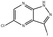 5-氯-3-碘-1H-吡唑并[3,4-B]吡嗪 结构式