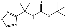 叔丁基N-[2-(1,2,4-噁二唑-3-基)丙-2-基]氨基甲酸酯 结构式