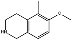 6-Methoxy-5-methyl-1,2,3,4-tetrahydro-isoquinoline 结构式