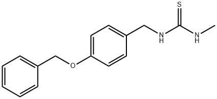 Thiourea, N-methyl-N'-[[4-(phenylmethoxy)phenyl]methyl]- 结构式