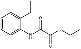 Acetic acid, 2-[(2-ethylphenyl)amino]-2-oxo-, ethyl ester 结构式