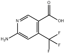 6-氨基-4-(三氟甲基)烟酸 结构式