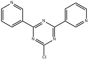 2-氯-4,6-二-3-吡啶基-1,-3,5-三嗪 结构式