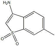 3-氨基-6-甲基苯并[B]噻吩1,1-二氧化物 结构式