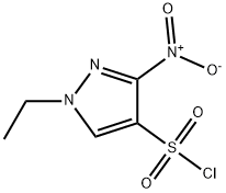 1-乙基-3-硝基-1H-吡唑-4-磺酰氯 结构式