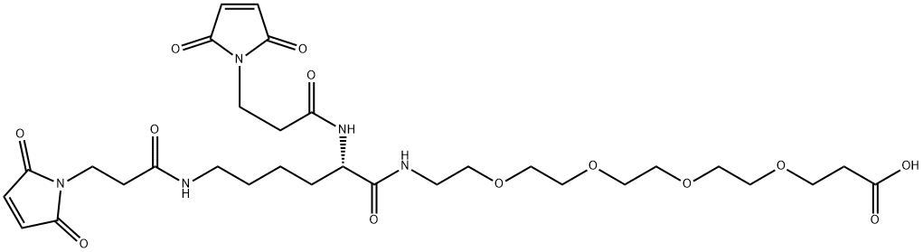 马来酰亚胺-酰胺-PEG2-酸 结构式