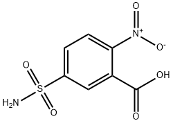 Benzoic acid, 5-(aminosulfonyl)-2-nitro- 结构式