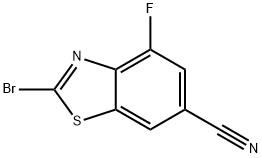 2-溴-4-氟苯并[D]噻唑-6-腈 结构式
