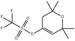 Methanesulfonic acid, 1,1,1-trifluoro-, 3,6-dihydro-2,2,6,6-tetramethyl-2H-pyran-4-yl ester 结构式