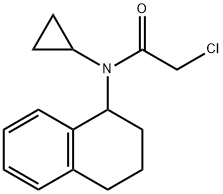 2-氯-N-环丙基-N-(1,2,3,4-四氢萘-1-基)乙酰胺 结构式