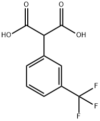 2-[3-(三氟甲基)苯基]丙二酸 结构式