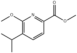 5-异丙基-6-甲氧基吡啶甲酸甲酯 结构式