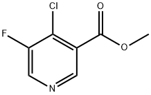 4-氯-5-氟吡啶-3-羧酸甲酯 结构式