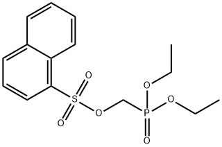 DIETHYL [(NAPHTHALENE-1-SULFONYL)OXY]METHANEPHOSPHONATE 结构式