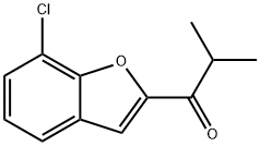 1-(7-氯苯并呋喃-2-基)-2-甲基丙烷-1-酮 结构式