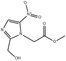 1H-Imidazole-1-acetic acid, 2-(hydroxymethyl)-5-nitro-, methyl ester 结构式