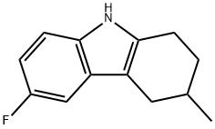 1H-Carbazole, 6-fluoro-2,3,4,9-tetrahydro-3-methyl- 结构式