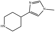 Piperidine, 4-(1-methyl-1H-imidazol-4-yl)- 结构式