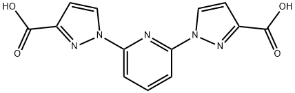 1H-Pyrazole-3-carboxylic acid, 1,1'-(2,6-pyridinediyl)bis- 结构式