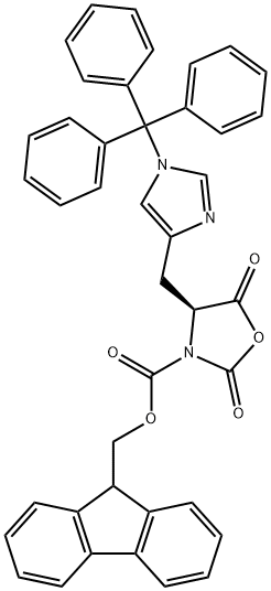 N-FMOC-N'-三苯甲基-L-组氨酸NCA 结构式