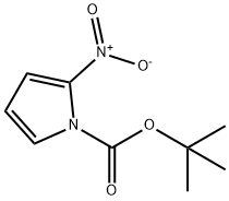 1H-Pyrrole-1-carboxylic acid, 2-nitro-, 1,1-dimethylethyl ester 结构式