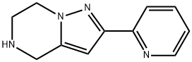 Pyrazolo[1,5-a]pyrazine, 4,5,6,7-tetrahydro-2-(2-pyridinyl)- 结构式