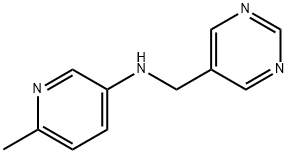 6-甲基-N-(嘧啶-5-基甲基)吡啶-3-胺 结构式