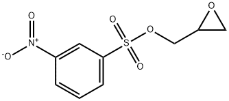 Benzenesulfonic acid, 3-nitro-, 2-oxiranylmethyl ester 结构式