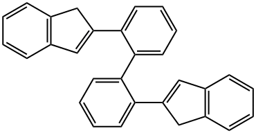 2-[2-[2-(1H-INDEN-2-YL)PHENYL]PHENYL]-1H-INDENE 结构式