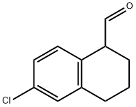 6-氯-1,2,3,4-四氢萘-1-甲醛 结构式