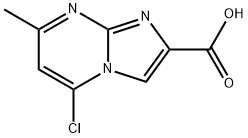 5-CHLORO-7-METHYLIMIDAZO[1,2-A]PYRIMIDINE-2-CARBOXYLIC ACID 结构式