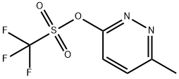 Methanesulfonic acid, 1,1,1-trifluoro-, 6-methyl-3-pyridazinyl ester 结构式