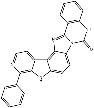 6H-Pyrido[4,3:4,5]pyrrolo[3,2:4,5]benzimidazo[1,2-c]quinazolin-6-one,  5,10-dihydro-11-phenyl- 结构式