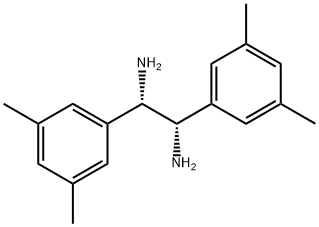 1,2-Ethanediamine, 1,2-bis(3,5-dimethylphenyl)-, (1S,2S)- 结构式
